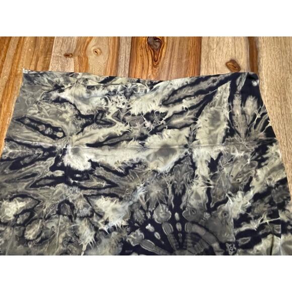 Womens Brown and Black One Size Long Fold Over Waist Stretchy Maxi Skirt - Picture 4 of 4